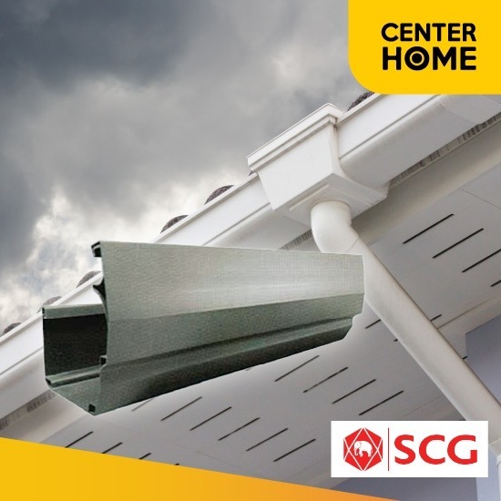 จำหน่ายรางน้ำฝนไวนิล เอสซีจี - ร้านวัสดุก่อสร้าง ธัญบุรี ปทุมธานี - Center Home จำหน่ายรางน้ำฝนไวนิล เอสซีจี - ร้านวัสดุก่อสร้าง ธัญบุรี ปทุมธานี - Center Home